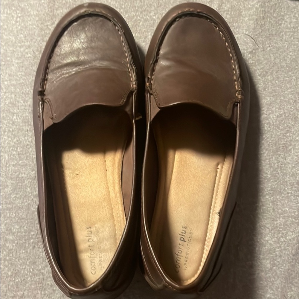 comfort plus by Predictions Men's Brown Loafers